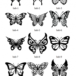 Dekoratif Kelebek (34 Farklı Model)